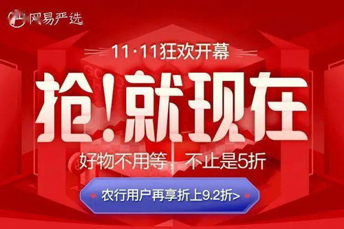 今年11.11,農(nóng)行攜手嚴選大促銷,比網(wǎng)易嚴選app更劃算